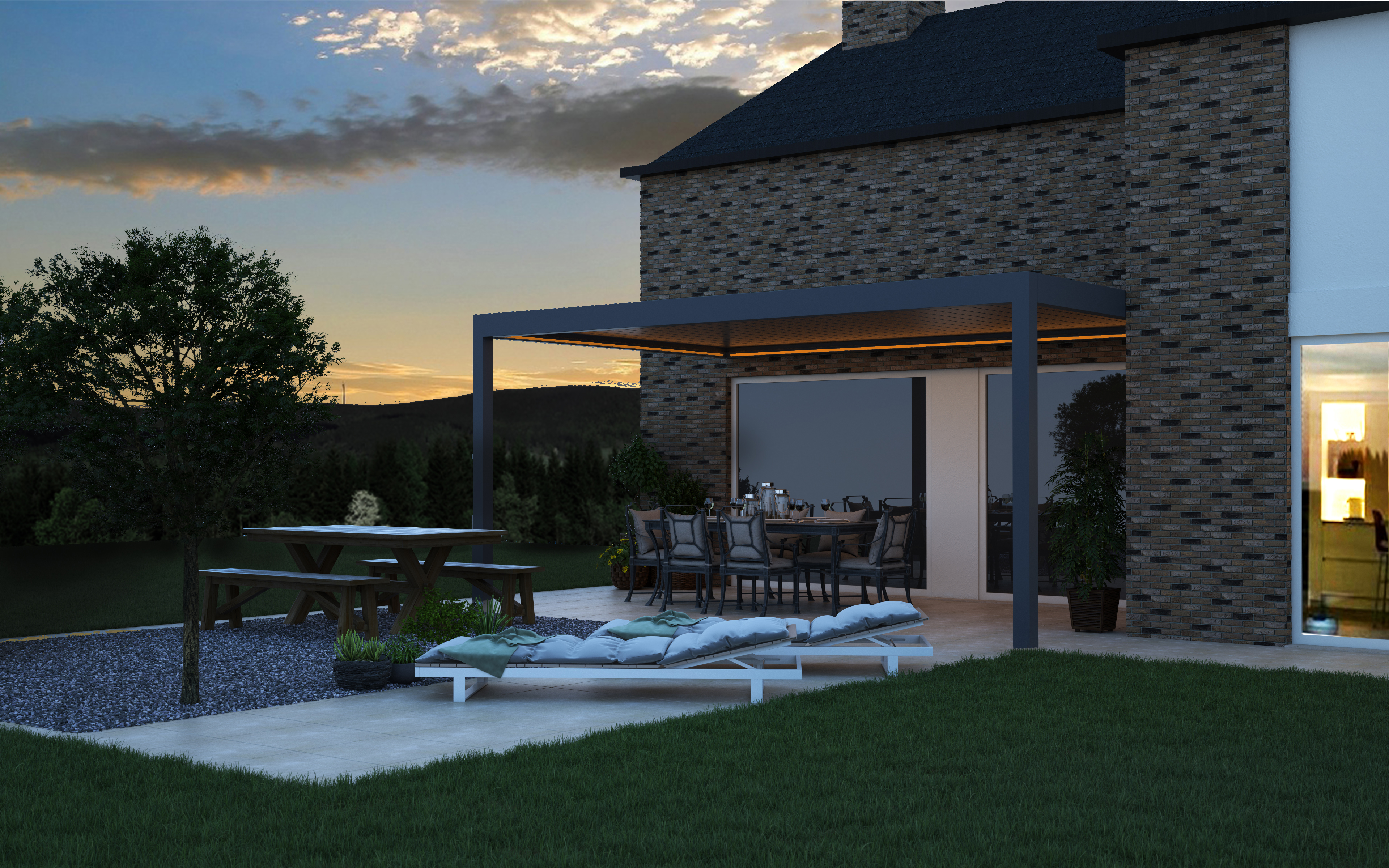 Lifestyle Pergola – Electric Louvred Roof